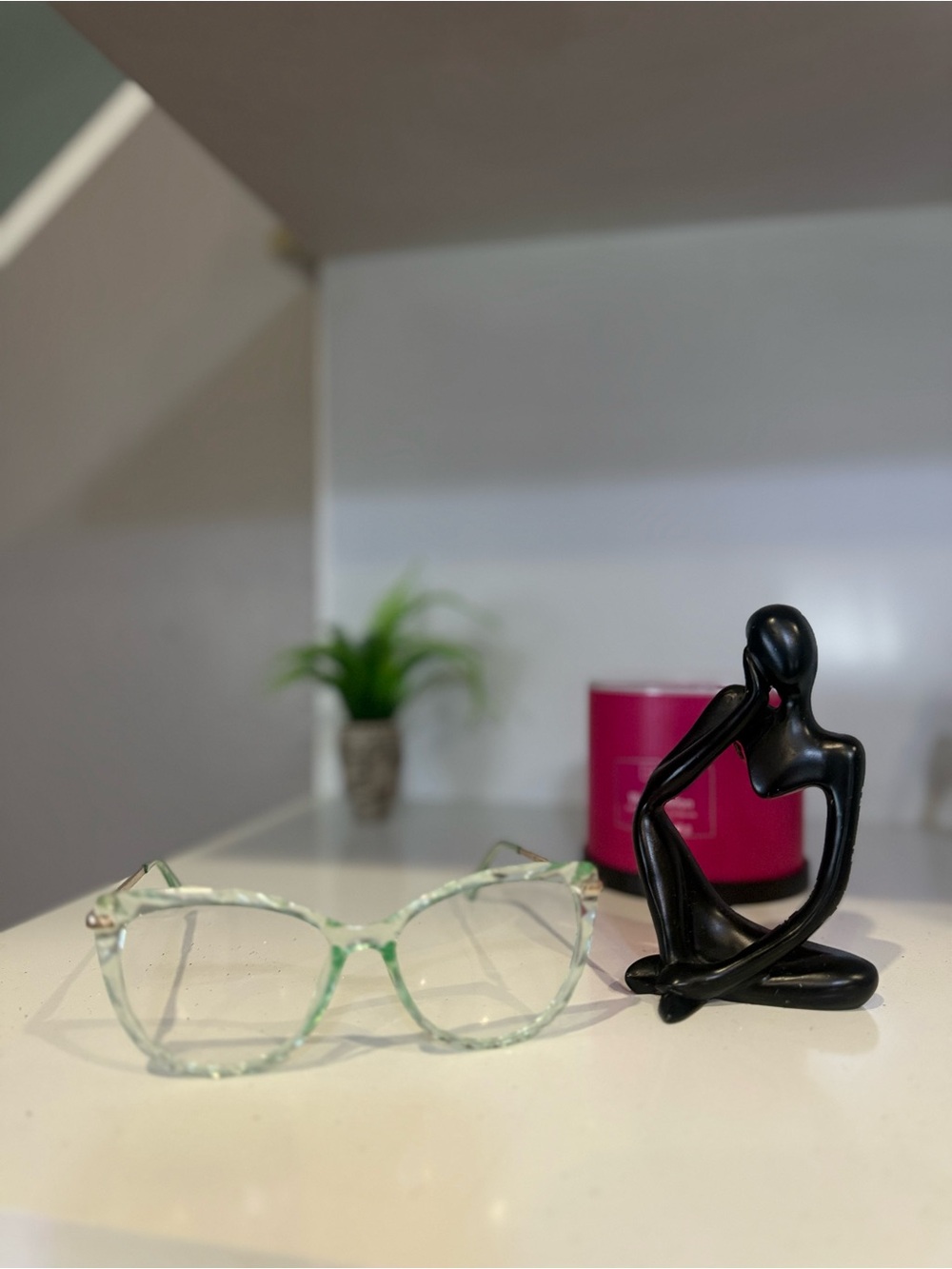 Clear Green Cat-Eye Reading Glasses - Home Accents